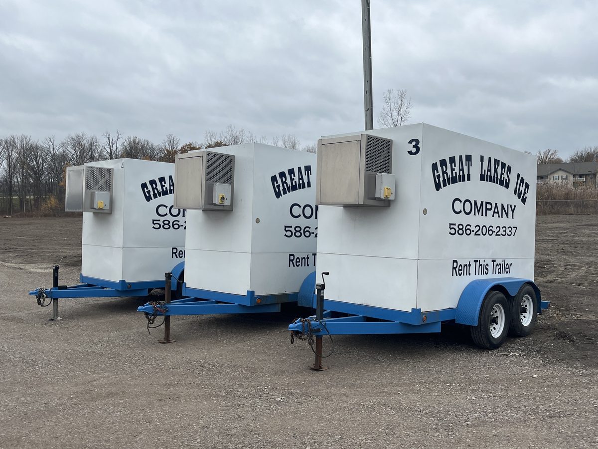 Great Lakes Ice Company freezer trailers